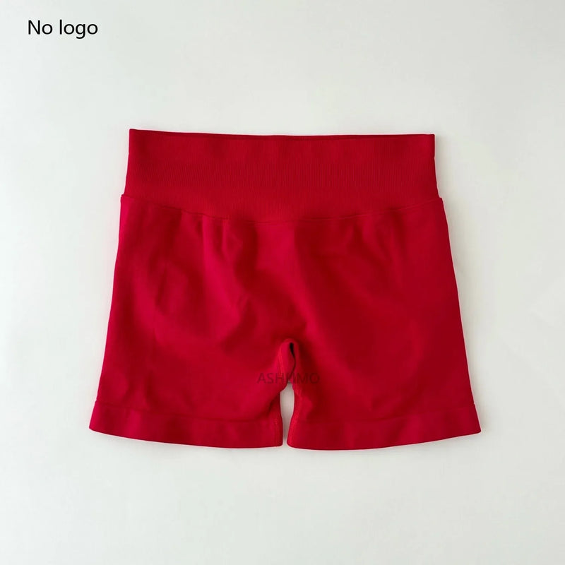 ARFTE Butt-Lifting Low Ribbed Elastic Band  Seamless Yoga-Biker Shorts