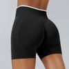 S-TE High-End Alternative Seamless Colorblock Yoga Shorts Tight Peach Hip Sports Shorts Women's Outer Wear Running Fitness Pants
