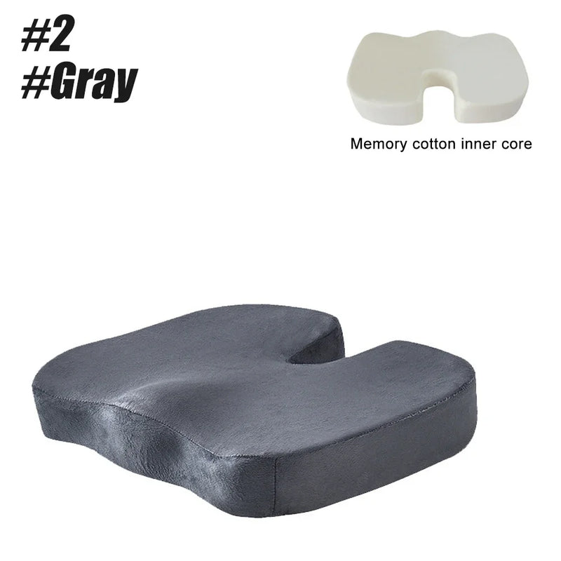 Orthopedic Memory Foam Seat Cushion – U-Shaped Comfort & Support