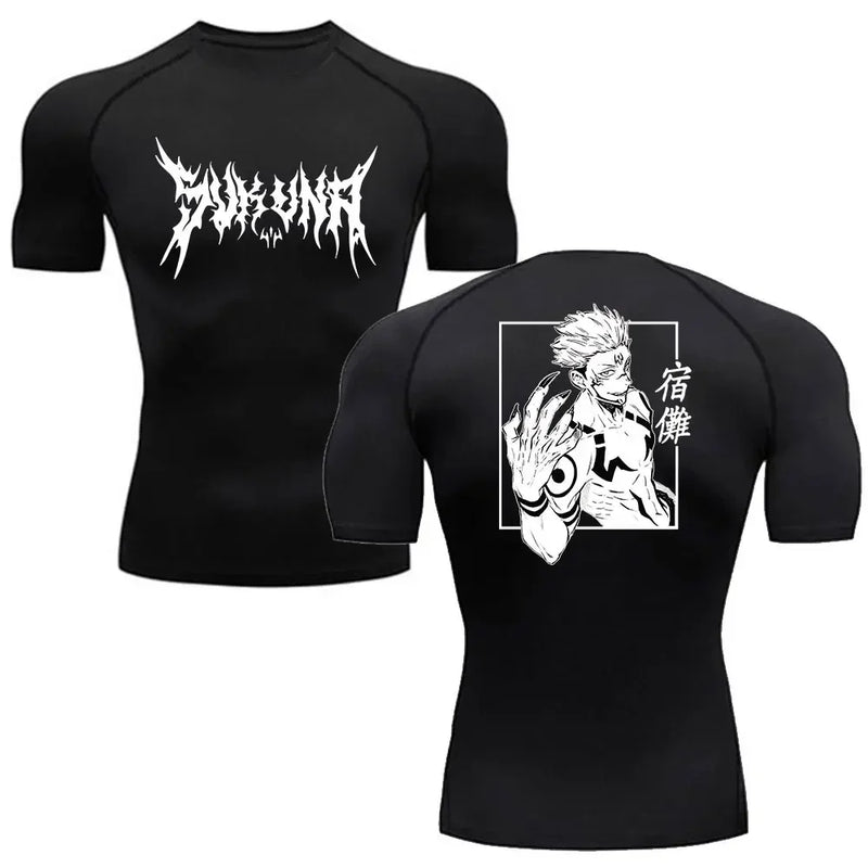 Men’s Summer Anime Jujutsu Kaisen Compression T-Shirt
