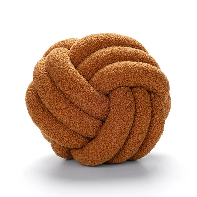 Aesthetic Knot Globe Plush Cushion
