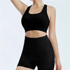 Yoga Set Gym Shorts Women Sport Bras and Workout Tops