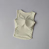 Women's Square Collar Fixed One-piece Sports Vest