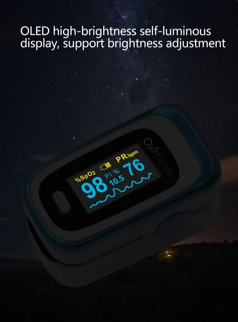Medical Finger Pulse Fingertip OLED Portable Oximeter