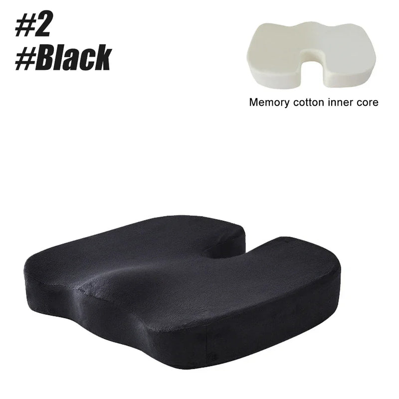 Orthopedic Memory Foam Seat Cushion – U-Shaped Comfort & Support