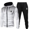 Men’s 2-Piece Winter Tracksuit – Zip-Up Hoodie & Sports Pants