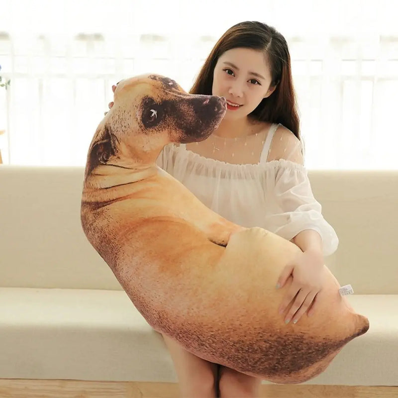 Soft Lifelike Animal Throw Pillow