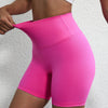 Solid Color Women’s High Waist Fitness Shorts