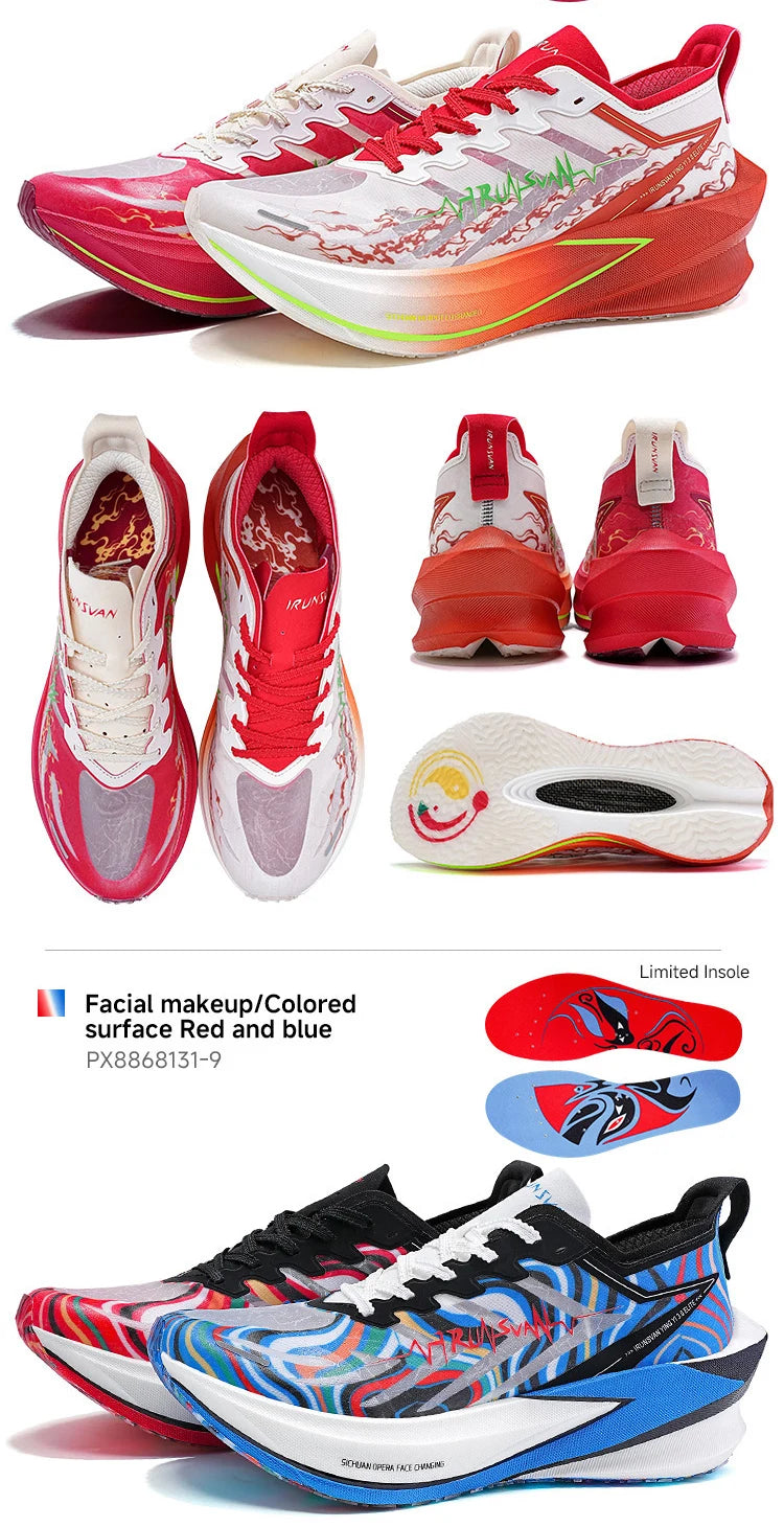 IRUNSVAN Carbon Plate Running Shoes – Cushioned Marathon Shoes for Men & Women