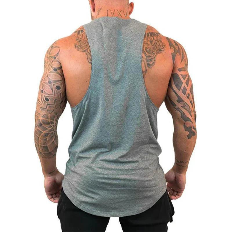 Men’s Red Spider Print Gym Tank Top – Breathable Sleeveless Bodybuilding Shirt