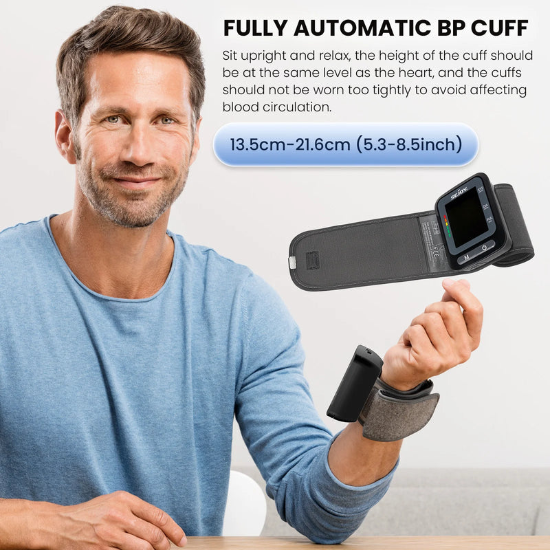 SEJOY Electronic Blood Pressure Monitor Wrist Cuff