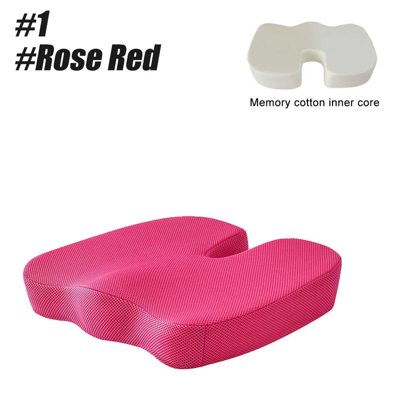 Orthopedic Memory Foam Seat Cushion – U-Shaped Comfort & Support