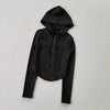 Women's Hooded Fitness Jacket – Quick-Dry Long Sleeve Sports Cardigan