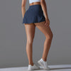 Outdoor Sports High Waist Yoga Tennis Skirt – Breathable Athletic Fitness Skort for Women