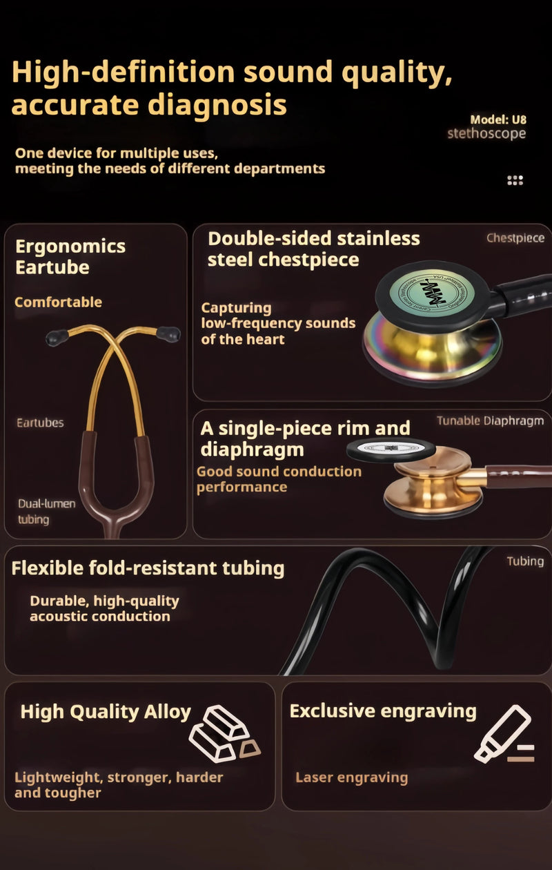 Medical Double-Sided Professional Stethoscope