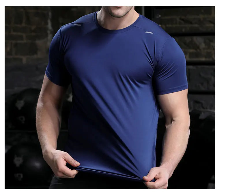 Men's Summer Loose Breathable Short Sleeve Outdoor Cycling Quick Dry Top
