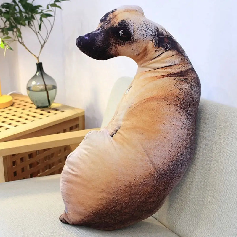 Soft Lifelike Animal Throw Pillow