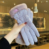 Women's Winter Ski Gloves – Thick Fleece-Lined Waterproof Touchscreen Gloves