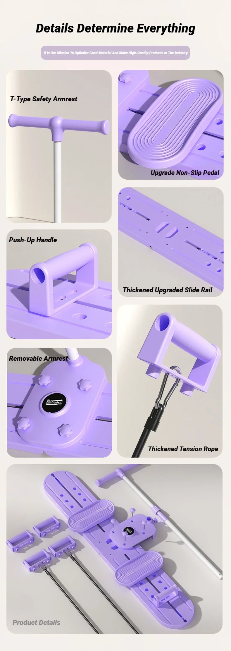 Multifunctional Ski Machine-Fitness Trainer