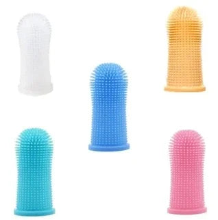 Pet Finger Toothbrush Kit for Dogs & Cats – Silicone Dental Cleaning Tool