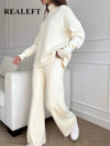 Women’s Knitted Turtleneck Sweater & Jogger Set