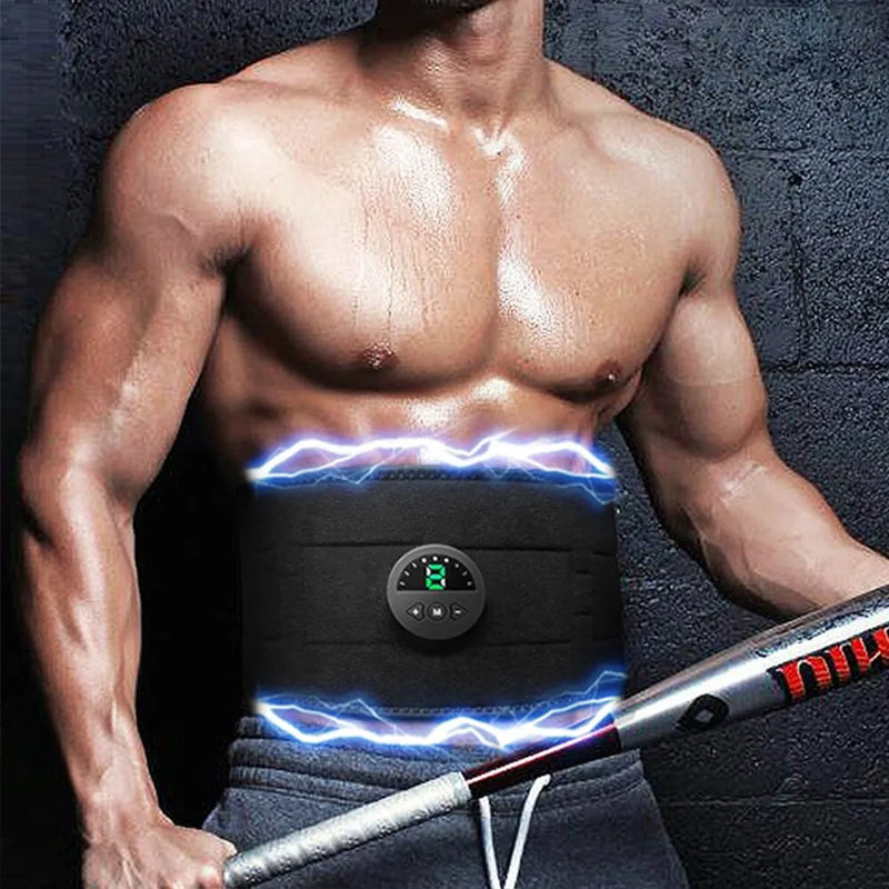 EMS Abs Trainer Belt – Electric Muscle Stimulator & Slimming Massager